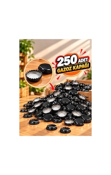 250 Adet Gazoz Kapağı Siyah 250 Adet Gazoz Kapağı Siyah