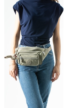 571 Collections Unisex Çok Cepli, Su Geçirmez, Çapraz Askılı Bel Çantası Freebag Vizon Model: 571-7j
