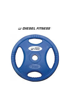 Diesel Fitness Rop 4 Olimpik Kauçuk Flanş - Plaka 20kg Mavi Diesel Fitness Rop 4 Olimpik Kauçuk Flanş - Plaka 20kg Mavi