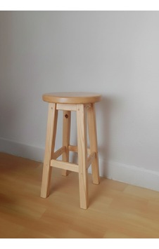 Ahşap Tabure 55 Cm / Arbrestore Çam