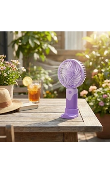Bay 3 Kademeli Masaüstü Ve El Fanı Telefon Tutuculu, 3 Farklı Değiştirilebilir Halka Tasarımlı Mini Fan Mzl