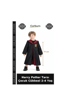 Harry Potter Tarzı Çocuk Cübbesi 2-4 Yaş Etkinlik Giysisi Kostüm Partisi Eğlenceli Kıyafet Siyah Harry Potter Tarzı Çocuk Cübbesi 2-4 Yaş Etkinlik Giysisi Kostüm Partisi Eğlenceli Kıyafet Siyah