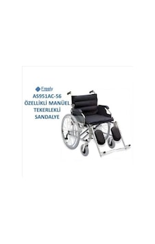 Freely As951Ac56 Özellikli Çelik Tekerlekli Manuel Sandalye Freely As951Ac56 Özellikli Çelik Tekerlekli Manuel Sandalye