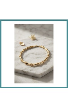 Trendexa Gold Renk Kemik Model Zirkon Taşlı Kadın Bileklik Mac Trendexa Gold Renk Kemik Model Zirkon Taşlı Kadın Bileklik Mac