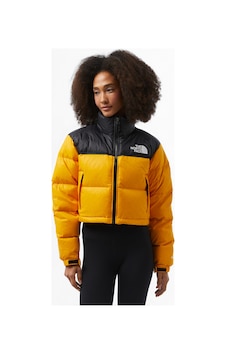 The North Face Nuptse Kadın Kısa Sarı Mont The North Face Nuptse Kadın Kısa Sarı Mont