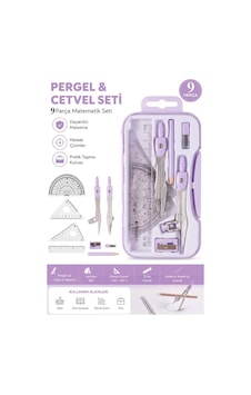 Metal Pergel Seti 9 Parça 1 Paket 9121 Profesyonel Pergel Çizim Proje Matematik Mimar Mühendis Çizim Seti Cetvel Gönye Metal Pergel Seti 9 Parça 1 Paket 9121 Profesyonel Pergel Çizim Proje Matematik Mimar Mühendis Çizim Seti Cetvel Gönye