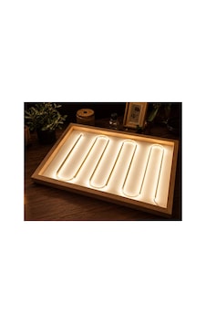Led Işıklı 35x50 Kayın Ağacı Eskiz Ve Çizim Masası Premium Cam Yüzeyli Çizim Tahtası 35 X 50