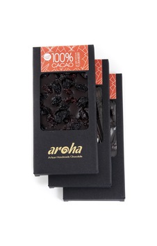 Aroha Cranberry Ve Üzümlü Simsiyah Çikolata %100 Kakao 3 x 110 G Aroha Cranberry Ve Üzümlü Simsiyah Çikolata %100 Kakao 3 x 110 G