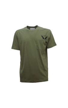 John Richmond Bisiklet Yaka Yeşil Erkek T-shirt Ump24048ts