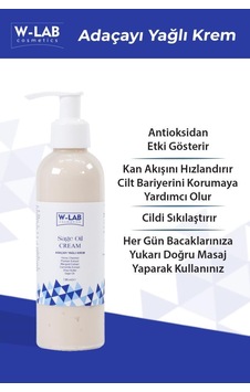 W-Lab Cosmetics Sage Oil Adaçayı Yağlı Krem 190 ML W-Lab Cosmetics Sage Oil Adaçayı Yağlı Krem 190 ML
