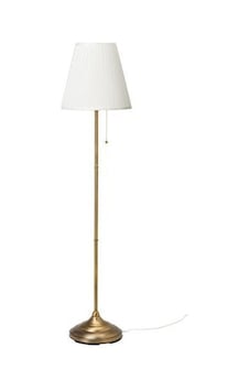 Yer Lambası Abajur,IKEA Beyaz-Pirinç Rengi MeridyenDukkan Masa La Yer Lambası Abajur,IKEA Beyaz-Pirinç Rengi MeridyenDukkan Masa La