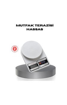 Hassas Dijital Mutfak Tartısı - 1g Doğruluk, Lcd Ekran, Otomatik Kapanma Renkli
