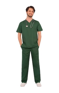 Doktor Likralı Terikoton Erkek Haki Forma V Yaka Takım Uniforma Doktor Likralı Terikoton Erkek Haki Forma V Yaka Takım Uniforma