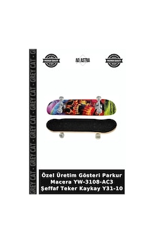 Özel Üretim Gösteri Parkur Macera Yw-3108-ac3 Şeffaf Teker Kaykay Y31-10 Özel Üretim Gösteri Parkur Macera Yw-3108-ac3 Şeffaf Teker Kaykay Y31-10