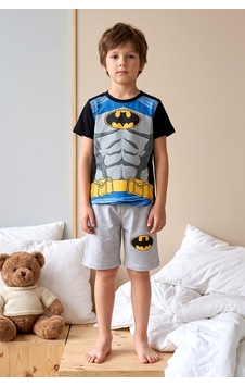 Remsa Erkek Çocuk Kısa Kol Penye Pijama Takımı 3986 Gri Remsa Erkek Çocuk Kısa Kol Penye Pijama Takımı 3986 Gri
