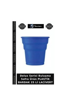 Delux Serisi Buluşma Sofra Ürün Plastik Bardak 25 Li Lacivert Delux Serisi Buluşma Sofra Ürün Plastik Bardak 25 Li Lacivert