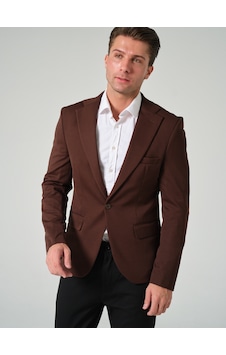 Bonesti Erkek Slim Fit Blazer Ceket Kahverengi Koyu Kahve Bonesti Erkek Slim Fit Blazer Ceket Kahverengi Koyu Kahve