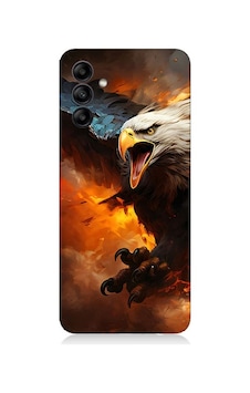 Samsung Galaxy A55 Uyumlu Kartal Savaş Desenli Silikon Kılıf Samsung Galaxy A55 Uyumlu Kartal Savaş Desenli Silikon Kılıf