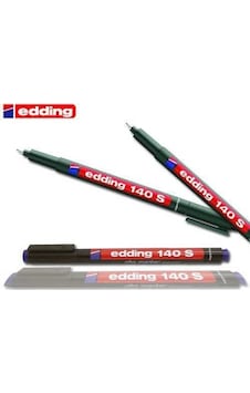 Edding 140s Parmanent Asetat Kalemi İnce Uç 10 Adet A-Kırmızı Edding 140s Parmanent Asetat Kalemi İnce Uç 10 Adet A-Kırmızı