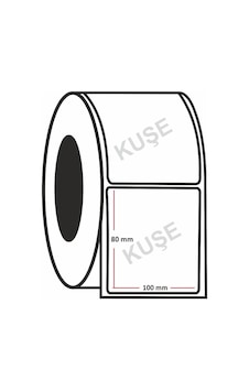 Kuşe Etiket 80X100 MM 450'lik Rulo Kuşe Etiket 80X100 MM 450'lik Rulo