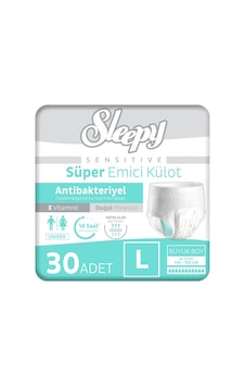 Sensitive Antibakteriyel Emici Külot Large 30 Adet L Sensitive Antibakteriyel Emici Külot Large 30 Adet L
