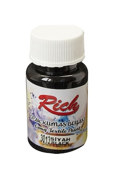 Rich Opak Kumaş Boyası 50 Cc. 3013 Siyah