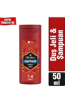 Old Spice Captain 2'si 1 Arada Duş Jeli ve Şampuan 50 ML Old Spice Captain 2'si 1 Arada Duş Jeli ve Şampuan 50 ML