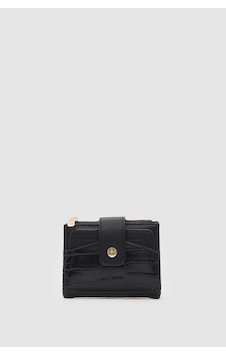 Shule Bags Rosa Kroko Desenli Kadın Kartlık Siyah Shule Bags Rosa Kroko Desenli Kadın Kartlık Siyah