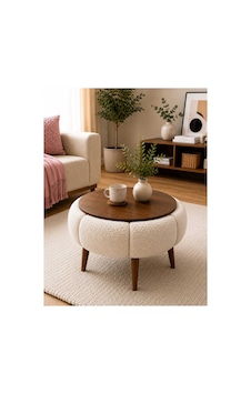 Simay Orta Sehpa Salon Sehpası Dekoratif Teddy Kumaş Kaplı Sehpa 50 Cm Krem Krem Simay Orta Sehpa Salon Sehpası Dekoratif Teddy Kumaş Kaplı Sehpa 50 Cm Krem Krem