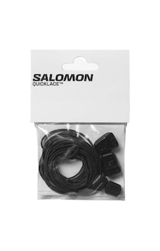 Salomon Quicklace Kit L32667200 Kilitli Elastik Yuvarlak Akıllı Bağcık Outdoor Ayakkabı Bağcığı Siyah