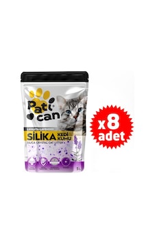 Patican 8 Adet Lavanta Silika Kristal Kedi Kum 5lt Patican 8 Adet Lavanta Silika Kristal Kedi Kum 5lt