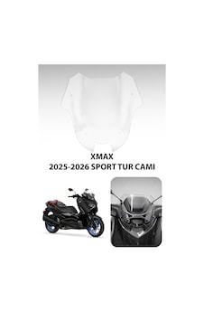 Yamaha Xmax Uyumlu Sport Tur Camı 2025-2026 Şeffaf Yamaha Xmax Uyumlu Sport Tur Camı 2025-2026 Şeffaf