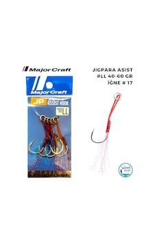 Major Craft Jigpara Tekli Asist İğne Ll 40-60gr 5 Adet Major Craft Jigpara Tekli Asist İğne Ll 40-60gr 5 Adet