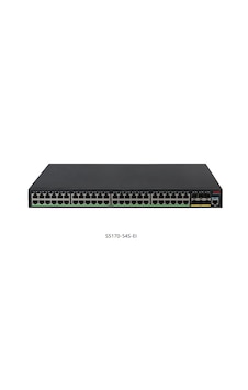 S5170-54s-eı: 48 X 10/100/1000base-t Ethernet Ports, 6x1g/10g Base-x Sfp Plus Ports. S5170-54s-eı: 48 X 10/100/1000base-t Ethernet Ports, 6x1g/10g Base-x Sfp Plus Ports.