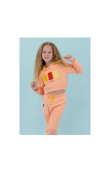 Haribo Somon Kız Çocuk Kapüşonlu Cropped Fit İşlemeli Sweatshirt Hrbtxt311 Somon Haribo Somon Kız Çocuk Kapüşonlu Cropped Fit İşlemeli Sweatshirt Hrbtxt311 Somon