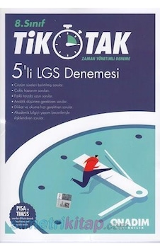 8. Sınıf 5 Lİ LGS Deneme TİK TAK - ONAdım Yayıncılık