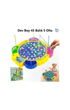 Dev Boy Pilli Müzikli Balık Tutma Yakalama Oyunu 45 Balık 5 Olta Hareketli 35 Cm. Dev Boy Pilli Müzikli Balık Tutma Yakalama Oyunu 45 Balık 5 Olta Hareketli 35 Cm.