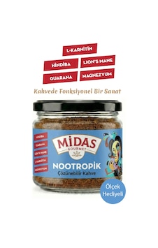 Nootropik - L-karnitin, Guarana, Lion's Mane Ve Magnezyum İçeren Hindiba Kahvesi 120g Granül