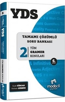 Modadil Yayınları YDS Tamamı Çözümlü Soru Bankası Serisi 2 Tüm Gramer Konuları- Modadil Yayınları
