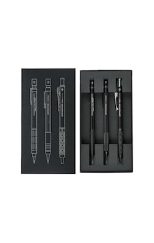 Pentel Mechanical Pencil 60th Anniversary Limited Edition 3-mekanik Uçlu Kalem Seti Siyah Pentel Mechanical Pencil 60th Anniversary Limited Edition 3-mekanik Uçlu Kalem Seti Siyah