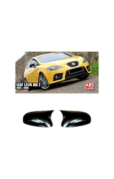 Seat Leon Mk2 2005 2006 2007 2008 Yarasa Ayna Kapağı Parlak Siyah