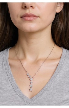 Accessories Zirkon Taşlı Yıldız Model Çelik Kadın Kolye Gümüş Accessories Zirkon Taşlı Yıldız Model Çelik Kadın Kolye Gümüş