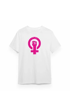 İkales 8 Mart Dünya Kadınlar Günü Baskılı Oversize Bisiklet Yaka T-shirt - Beyaz İkales 8 Mart Dünya Kadınlar Günü Baskılı Oversize Bisiklet Yaka T-shirt - Beyaz