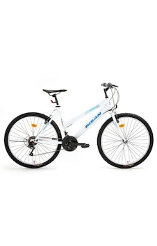 Bisan Discover 42 Cm V 26 Jant 21 Vites Metalik Beyaz Mavi Beyaz - Mavi