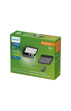 Philips Güneş Enerjili Dış Mekan Sensörlü Mulys Duvar Lambaları 8w Solar Led Projektör Philips Güneş Enerjili Dış Mekan Sensörlü Mulys Duvar Lambaları 8w Solar Led Projektör
