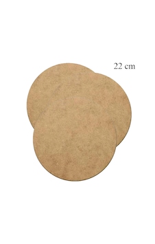Vedemo Supla 3 Adet 3 Mm Ham Mdf 22 Cm Çap Yuvarlak Servis Altı Vedemo Supla 3 Adet 3 Mm Ham Mdf 22 Cm Çap Yuvarlak Servis Altı