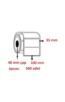 35x100 ECO TERMAL ETİKET( 500lü )