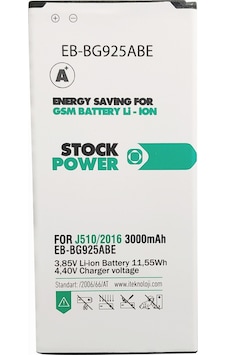 Stock Power Samsung J510 / J5 2016 Uyumlu Batarya Stock Power Samsung J510 / J5 2016 Uyumlu Batarya