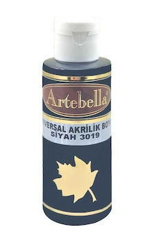 Siyah Akrilik Boya Artebella Siyah Akrilik Boya 3019 Siyah 130 Ml