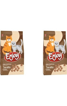 Enjoy Tavuklu Kedi Maması 1 Kg 2 Adet